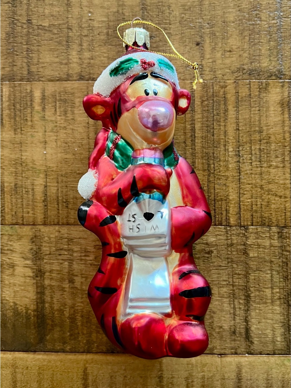 Vintage Disney Blown Glass Christmas Ornament Tigger from Pooh LARGE